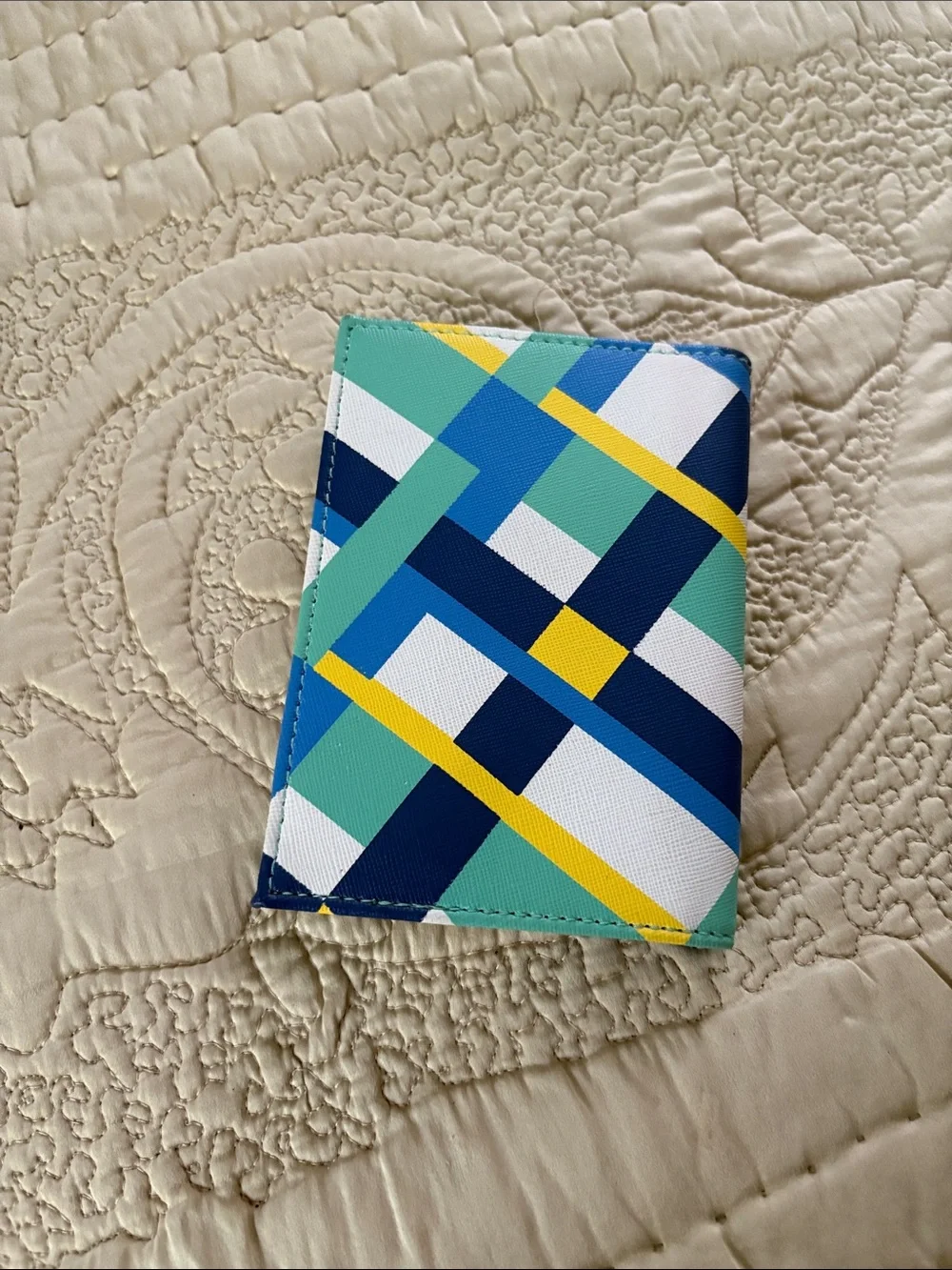 Kids Passport Holder - Multi Color Geometric Design